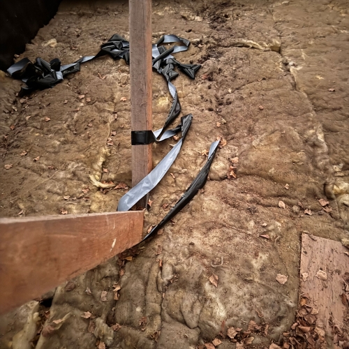 hus der er ved at få foretaget asbestsanering